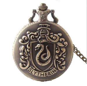 【送料無料】montre de gousset dore blason serpentard