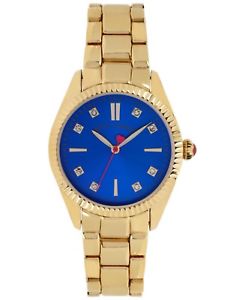 【送料無料】betsey johnson womens polished goldtone bracelet watch 36mm bj0044102