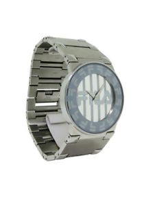 【送料無料】fila fa084812 barocco womens round analog silver tone stainless steel watch