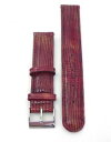 yz 18mm timex brown lizard grain genuine leather strap