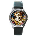 yzsaintly souvenirs st rita round metal watch, wristwatch