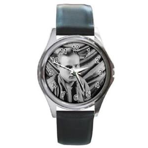 【送料無料】marlon brando round metal watch leather 【送料無料】marlon brando round metal watch leather