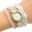 【送料無料】crystal wrap quartz watch