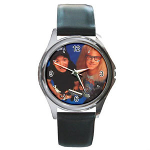 【送料無料】waynes world the movie watch round metal wristwatch