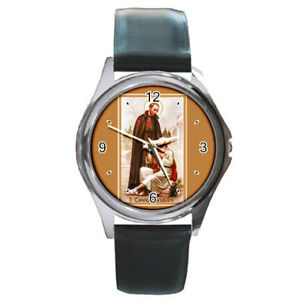 【送料無料】saintly souvenirs stcamillus de lellis round metal watch, wristwatch 【送料無料】saintly souvenirs stcamillus de lellis round metal watch, wristwatch