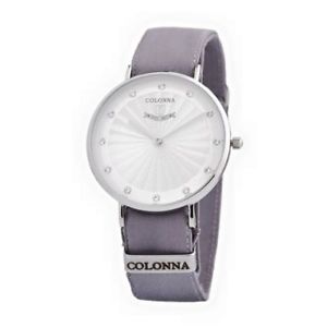 【送料無料】orologio solo tempo donna colonna c26015z cinturino in tessuto sartoriale grigio