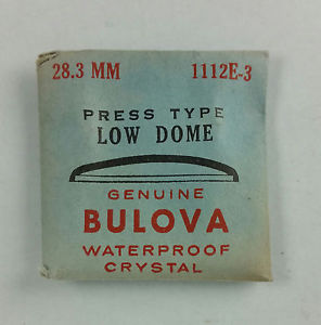 【送料無料】vintage bulova press type low dome watch crystal 283mm part 1112e3(2)