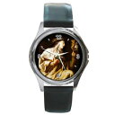 yzsaintly souvenirs st teresa of avila round metal watch, wristwatch