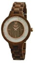 【送料無料】orologio green time strass donna watch wood zw082a legno sandalo zirconi donna