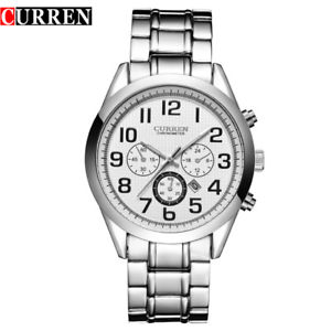 【送料無料】ds orologio polso curren 8050 uomo analogico quarzo moderno acciaio data bia lac 【送料無料】ds orologio polso curren 8050 uomo analogico quarzo moderno acciaio data bia lac