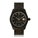 【送料無料】ab aeterno storm 100 legno naturale nero swiss movimento quarzo uomo orologio