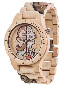 【送料無料】orologio in legno wewood alpha woop misterphil beige wood watch