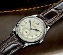 【送料無料】montre cortebert incassable acier fin 1930s type aviateur, aiguilles bleues(2)
