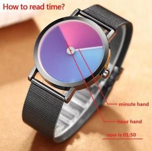 【送料無料】unique minimalist creative watch geek swirl fashion design brand luxury wris