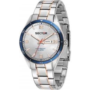 【送料無料】orologio sector 770 r3253516002 uomo watch acciaio 44mm silver bicolore data
