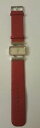 【送料無料】 finart red with silver rectangle wristwatch