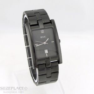 【送料無料】relic mens stainless steel watch date wr 30 meters zr 77107 battery