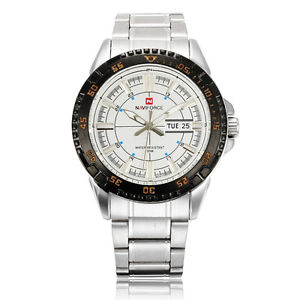 【送料無料】naviforce 9054 stainless steel date waterproof men wrist watch
