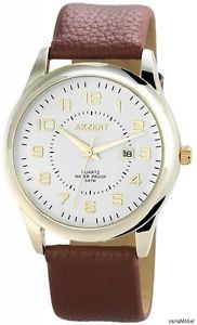 【送料無料】akzent analoge herrenuhr farbe braunwei quarzuhrwerk neu 060 【送料無料】akzent analoge herrenuhr farbe braunwei quarzuhrwerk neu 060