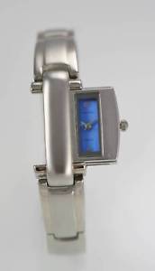 【送料無料】charles delon blue womens stainless steel silver quartz battery watch