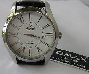 【送料無料】qmax epson quartz watch with leather bracelet
