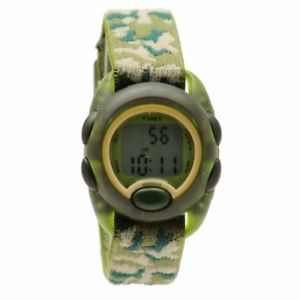 【送料無料】timex kids t71912 camo elastic fabric digital strap watch