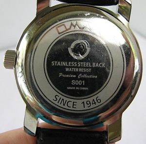 【送料無料】qmax epson quartz watch with leather bracelet