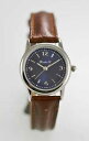 yzroute 66 watch womens brown leather stainless silver water resistant blue quartz