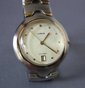 【送料無料】lorus quartz date watch