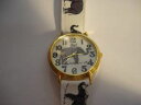 【送料無料】neues angebot rare elephant animal print pearl quartz gold watch(2)
