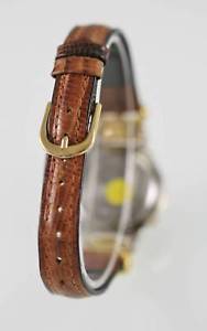 【送料無料】futura white womens brown leather silver stainless steel 24hr wr quartz watch