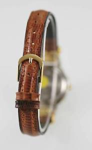 【送料無料】futura white womens brown leather silver stainless steel 24hr wr quartz watch