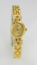 yzl a express womens stainless steel gold quartz battery watch