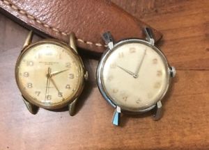 【送料無料】lot de deux montre watch record watch co automatic mecanique vintage