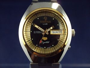 【送料無料】vintage retro swiss tressa lux crystal automatic watch 1970s nos cal as 5206