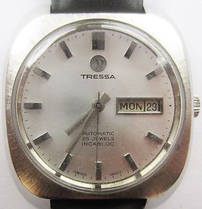 【送料無料】1970s gents ss tressa automatic 25j eta 2788 day date watch serviced warranty 【送料無料】1970s gents ss tressa automatic 25j eta 2788 day date watch serviced warranty
