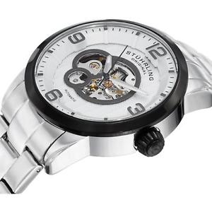 【送料無料】stuhrling delphi 648b mens 42mm automatic krysterna watch 648b03