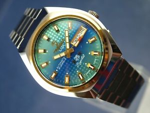【送料無料】vintage retro swiss tressa lux crystal automatic watch 1970s nos cal as 5206