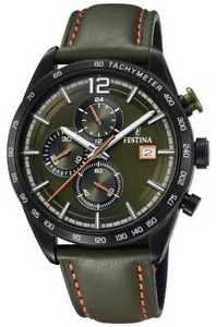 【送料無料】festina mens sport chronograph green leather strap f203446 watch 9 【送料無料】festina mens sport chronograph green leather strap f203446 watch 9