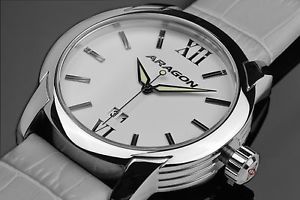 【送料無料】aragon a184slv vertigo big date 47mm