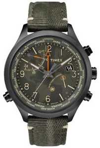 【送料無料】timex waterbury world time 43mm fabric tw2r43200vq watch 9