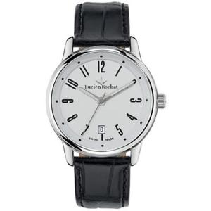 【送料無料】orologio uomo lucien rochat geste r0451107002 vera pelle nero bianco classico
