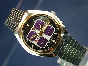 【送料無料】vintage retro swiss tressa lux crystal automatic watch 1970s nos cal as 5206