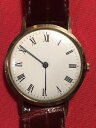 yzmontre vintage aurore villeret 4200 extra plate 34mm plaqu or en bon etat 8263p