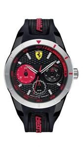 【送料無料】orologio multifunzione uomo ferrari redrev t fer0830254 nero e rosso originale