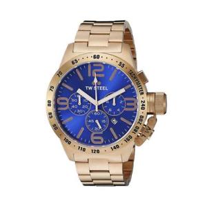 【送料無料】tw steel cb184 canteen mens chronograph pvd rose gold plated quartz watch