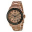 【送料無料】 mens invicta 10705 speedway chronograph rose tone bracelet watch