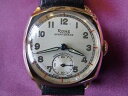 rone sportsmans 9k gold manual wind 1955 wristwatch in perfect running order