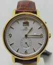 【送料無料】orologio uomo lorenz placcato oro quadrante tondo bianco day date swiss made