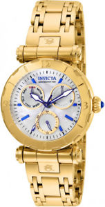 invicta womens subaqua chrono quartz 100m gold tone stainless steel watch 24428